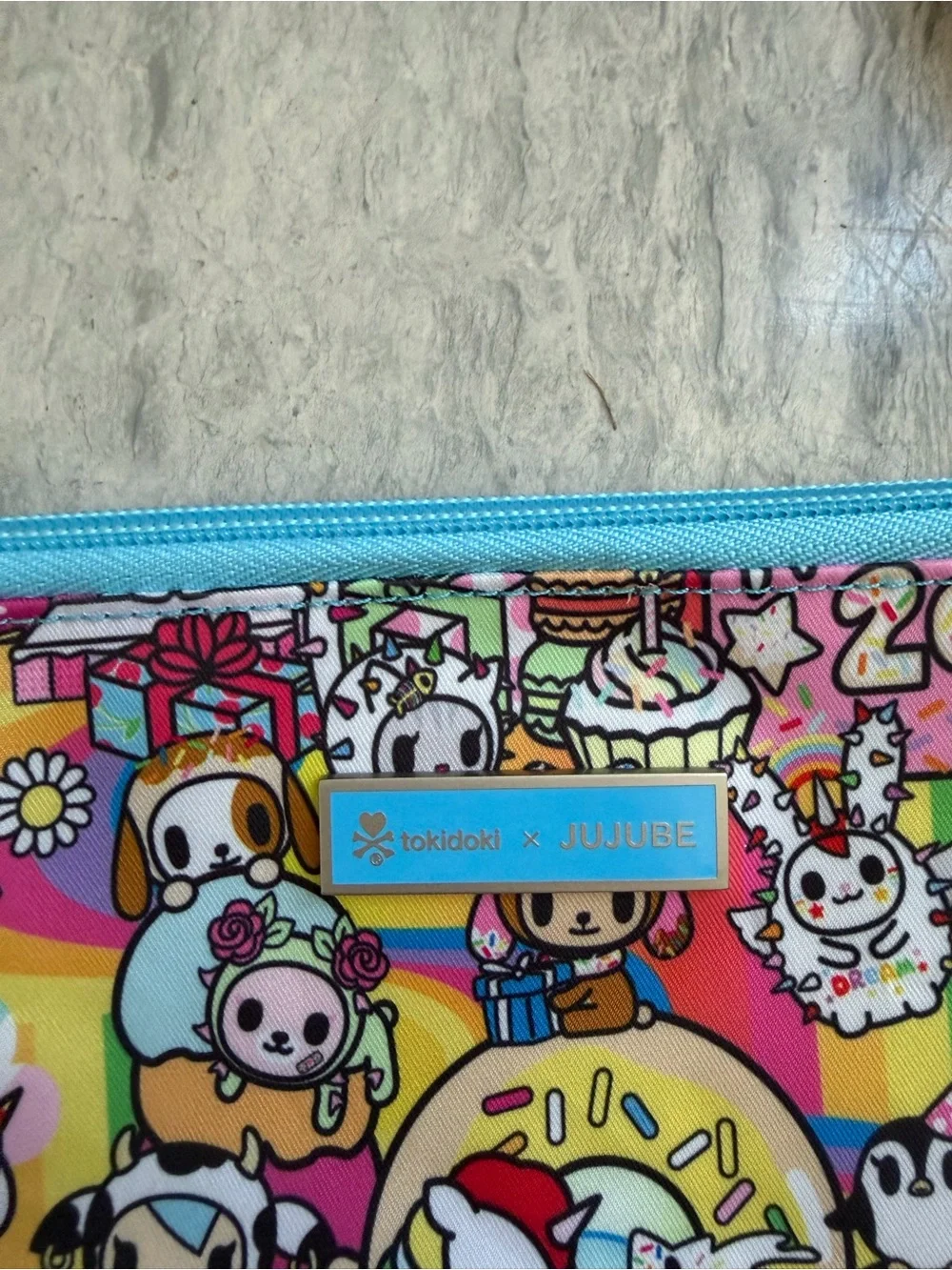 tokidoki Pink Multicolor Character Crossbody Bag